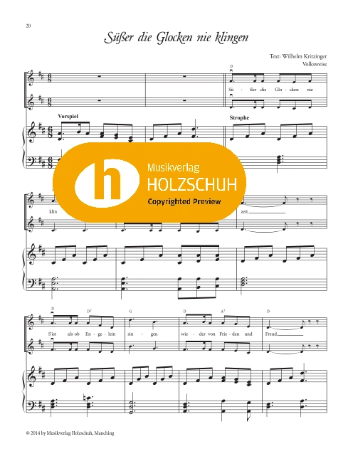 Süßer die Glocken nie klingen